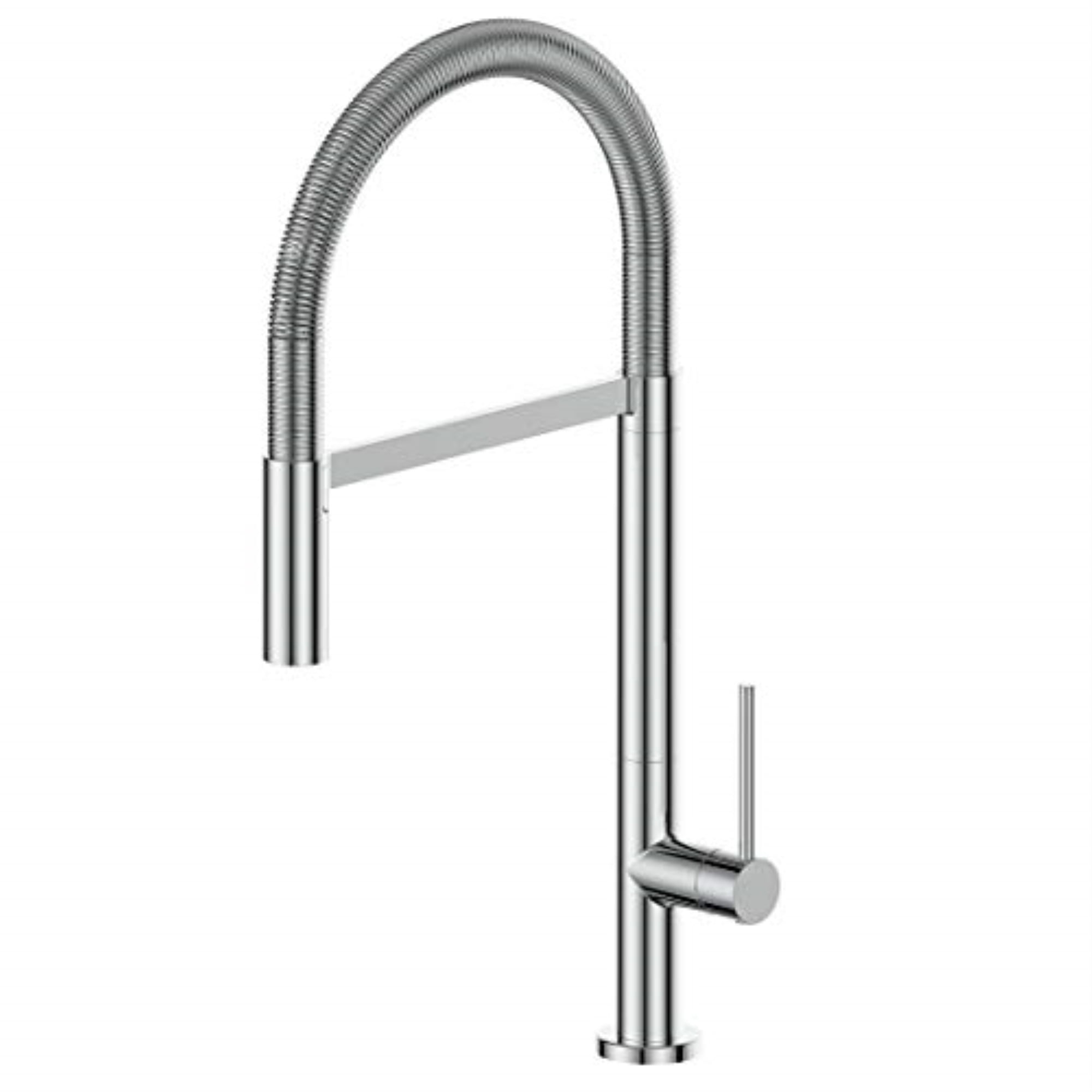Chrome Pull-Out Spray Kitchen Faucet with Spring Wand