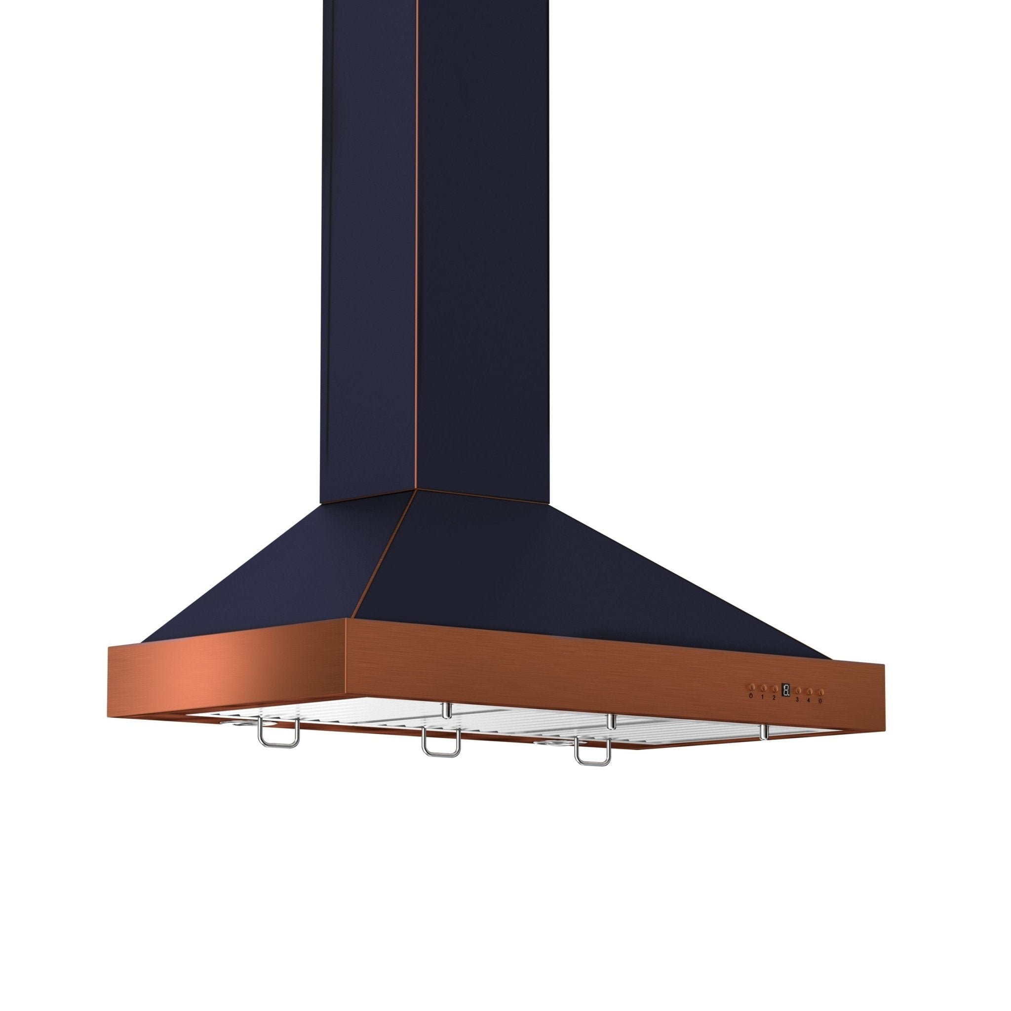 36" Oil-Rubbed Bronze and Copper Convertible Wall Mount Range Hood