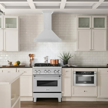 ZLINE 30 DuraSnow Stainless Steel Range Hood with Black Matte Shell (KB4SNX-BG-30)