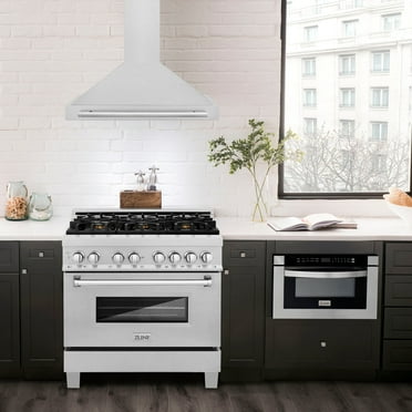 ZLINE 36 DuraSnow Stainless Steel Range Hood with Black Matte Shell (KB4SNX-BG-36)