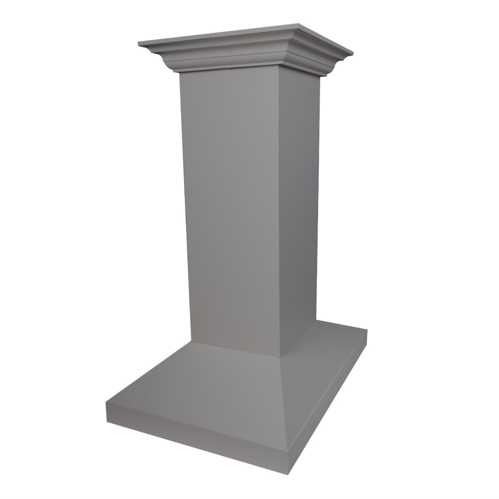 ZLINE 30 in. Wooden Island Mount Range Hood in Gray - Includes Motor