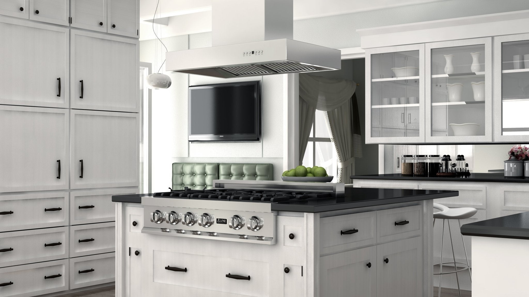 ZLINE 42 in. Outdoor Island Mount Range Hood in Stainless Steel (KECOMi-304-42)