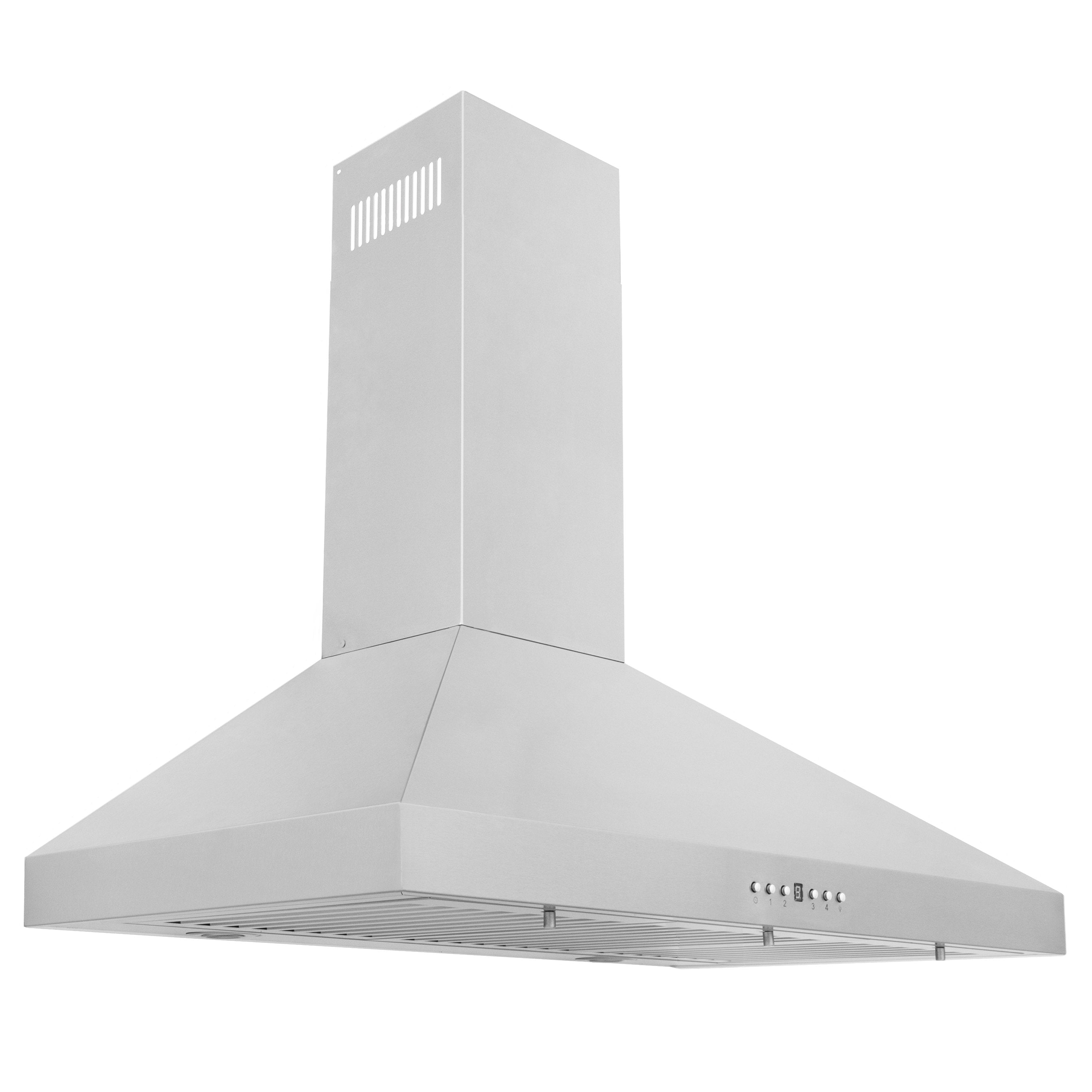 30" Stainless Steel Convertible Wall Mount Range Hood with Charcoal Filter
