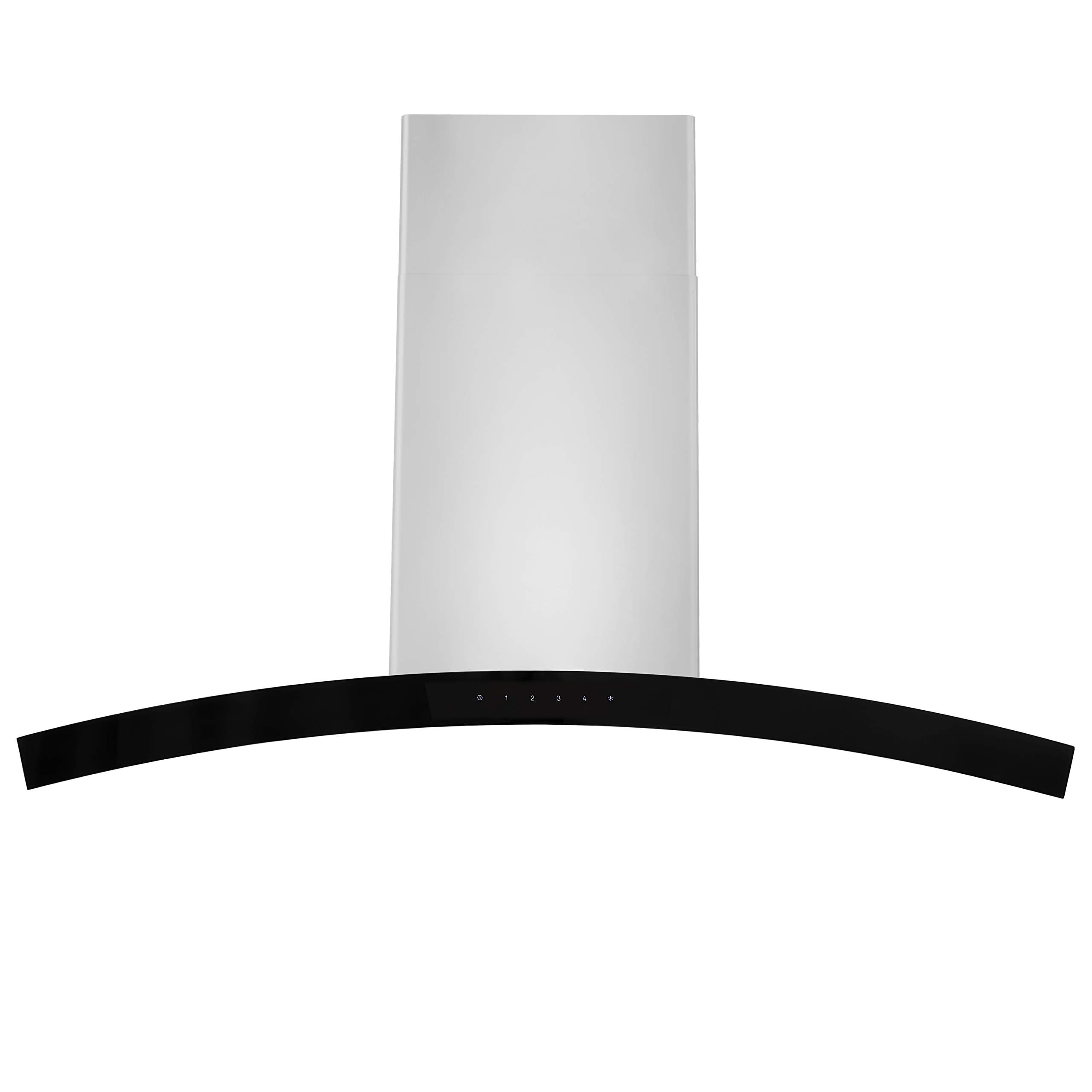 36" Stainless Steel Convertible Wall Mount Range Hood with Charcoal Filter