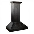 thumbnail image 1 of ZLINE 30 in. Wooden Wall Mount Range Hood in Rustic Dark Finish - Includes Motor (KPDD-30), 1 of 5
