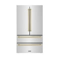 thumbnail image 1 of ZLINE Kitchen Autograph Edition 225 cu ft Fingerprint Resistant Refrigerator Stainless Steel, 1 of 5