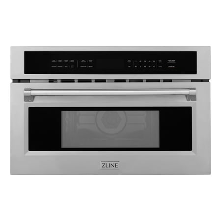 ZLINE - 30 in. 1.6 cu. ft. Built-in Convection Microwave Oven with Speed and Sensor Cooking (MWO-30) - Stainless Steel