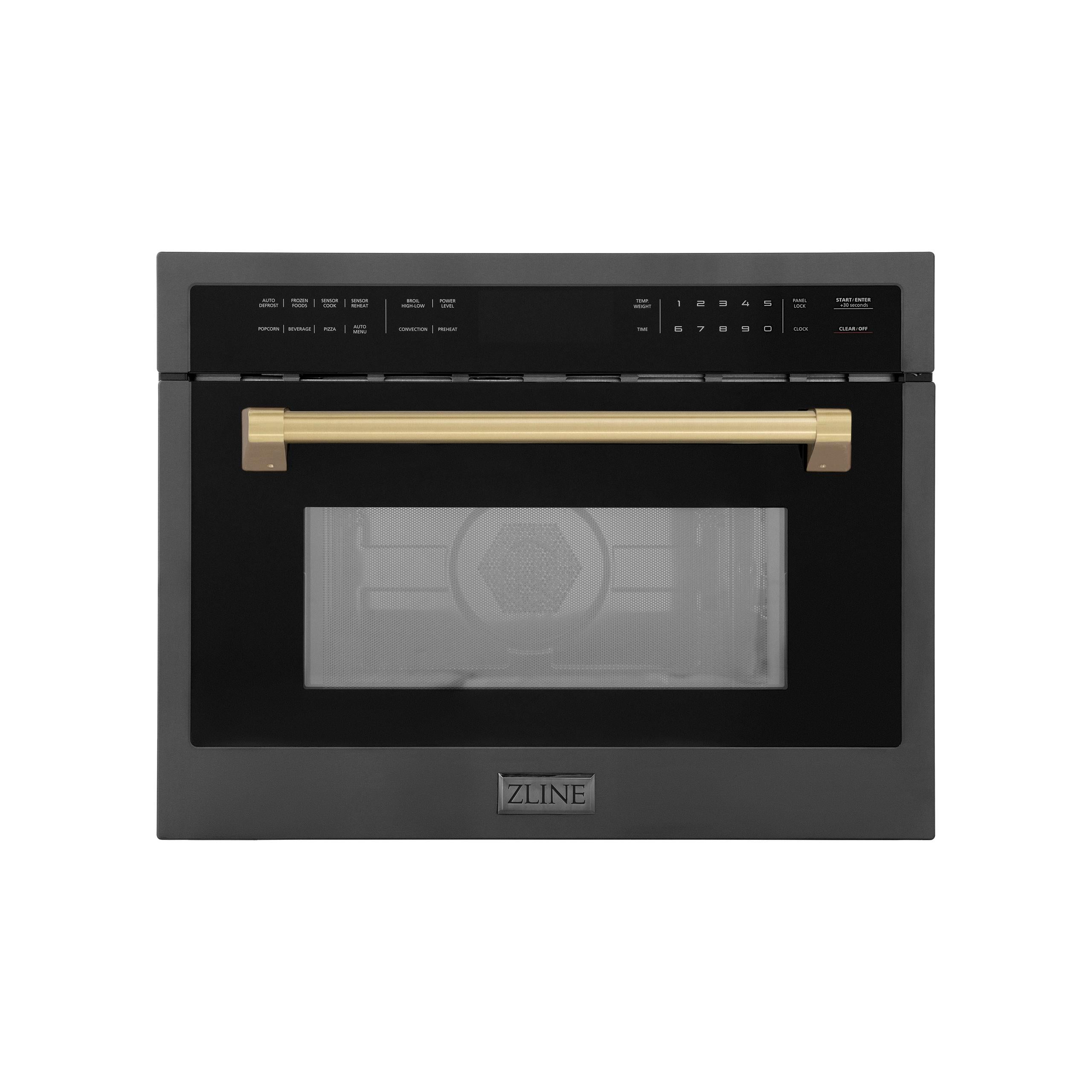 ZLINE KITCHEN AND BATH MWOZ24BSCB built in microwave