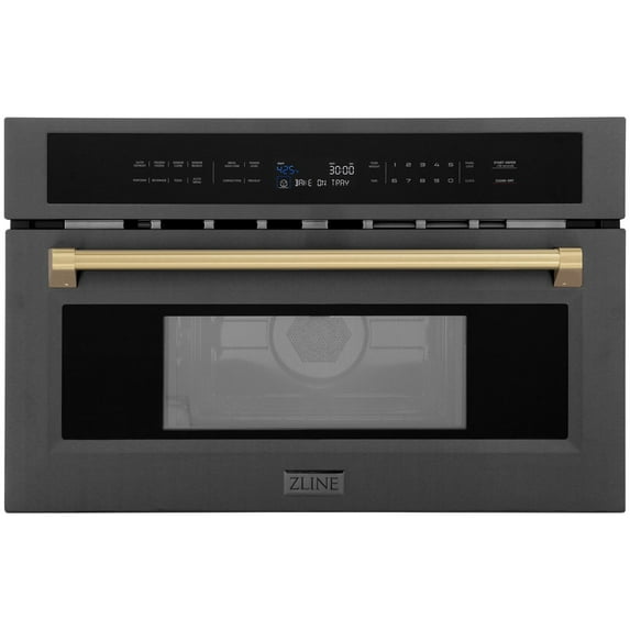 ZLINE KITCHEN AND BATH MWOZ30BSCB built in microwave