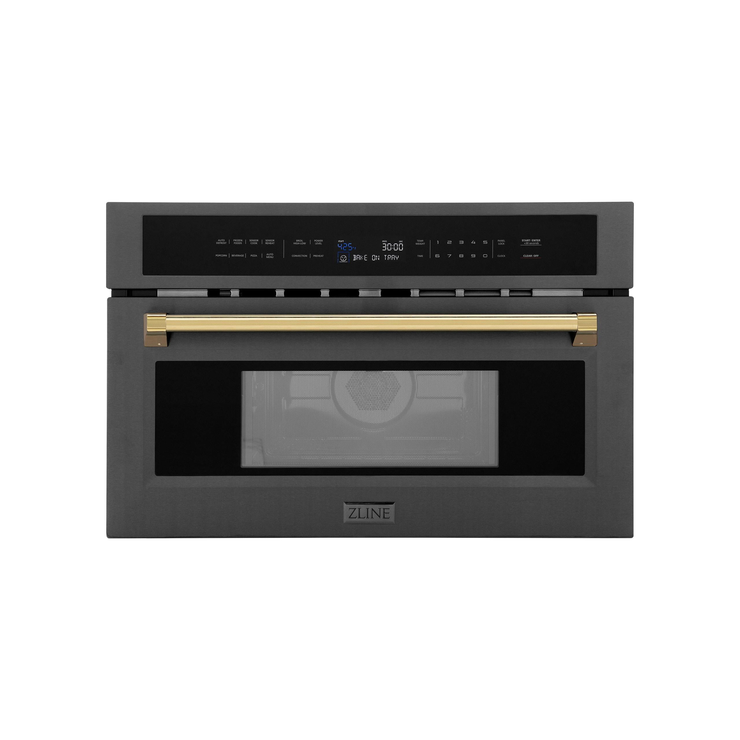 ZLINE KITCHEN AND BATH MWOZ30BSG built in microwave