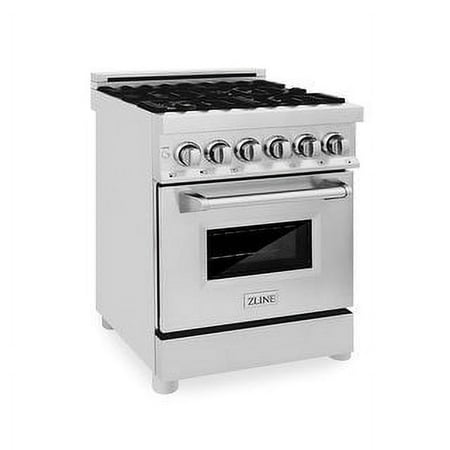 ZLINE - 2.8 cu. ft. Dual Fuel Range with Gas Stove and Electric Oven in Fingerprint Resistant Stainless Steel - Stainless Steel