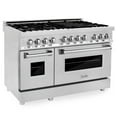 thumbnail image 1 of ZLINE 48 in. Professional Dual Fuel Range with DuraSnow Stainless Steel Door (RA-SN-48), 1 of 4