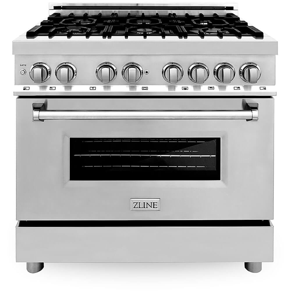 ZLINE RA36 4.6 Cu. Ft. Stainless Steel Freestanding Dual Fuel Convection Range
