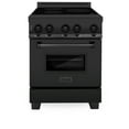 thumbnail image 1 of ZLINE 24" 2.8 cu. ft. Induction Range with a 3 Element Stove and Electric Oven in Black Stainless Steel (RAIND-BS-24), 1 of 5