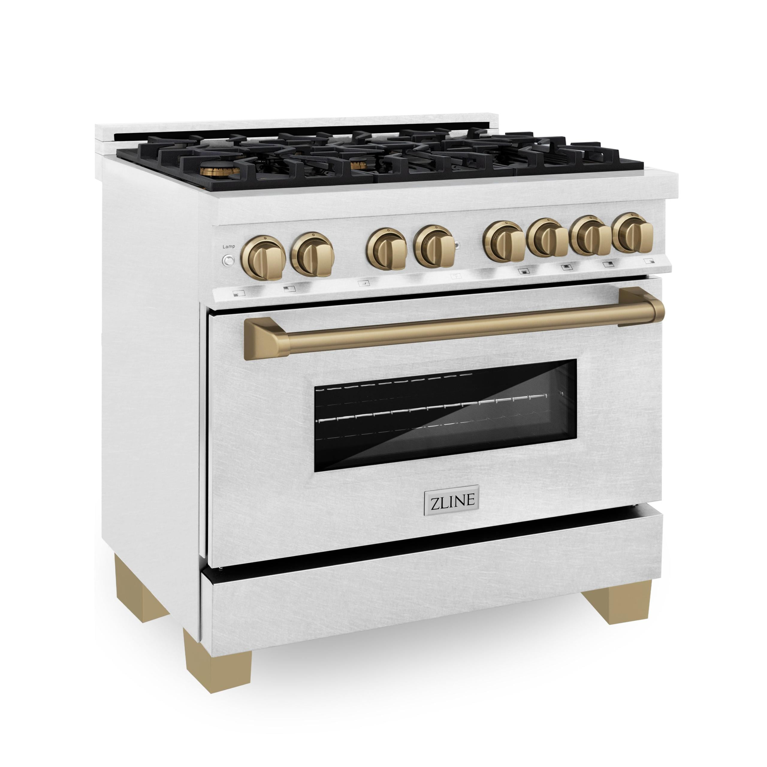 ZLINE KITCHEN AND BATH RASZSN36CB professional gas range