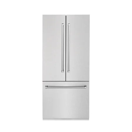 ZLINE KITCHEN AND BATH RBIVSN36 french door built in refrigerator