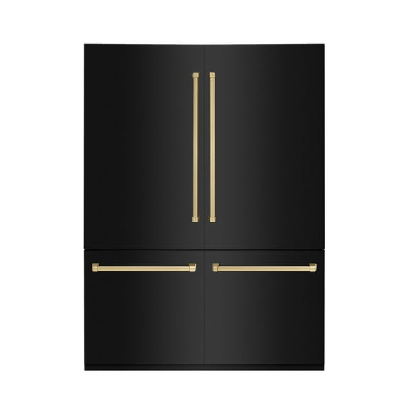 ZLINE KITCHEN AND BATH RBIVZBS60CB french door built in refrigerator