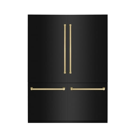 ZLINE KITCHEN AND BATH RBIVZBS60G french door built in refrigerator