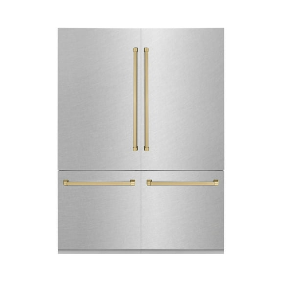 ZLINE KITCHEN AND BATH RBIVZSN60CB french door built in refrigerator