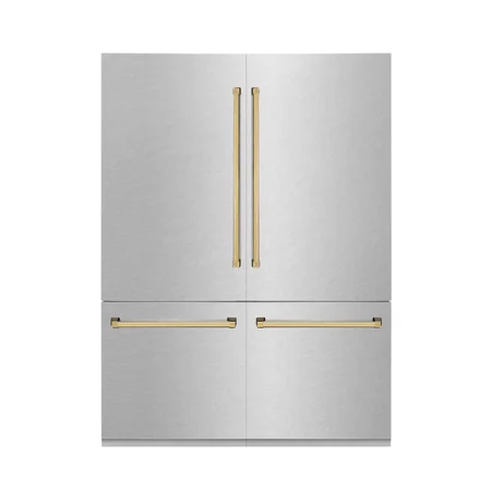 ZLINE KITCHEN AND BATH RBIVZSN60G french door built in refrigerator
