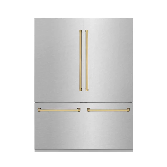 ZLINE KITCHEN AND BATH RBIVZSN60G french door built in refrigerator