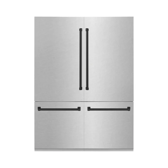 ZLINE KITCHEN AND BATH RBIVZSN60MB french door built in refrigerator
