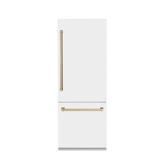 ZLINE KITCHEN AND BATH RBIVZWM30CB bottom freezer built in refrigerator
