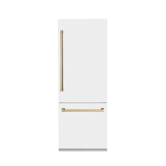 ZLINE KITCHEN AND BATH RBIVZWM30CB bottom freezer built in refrigerator