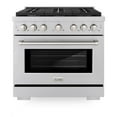 thumbnail image 1 of ZLINE 36 in. 5.2 cu. ft. Paramount Gas Range with 6 Burner Cooktop and Convection Gas Oven in Stainless Steel (SGR36), 1 of 2