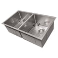 thumbnail image 1 of ZLINE Anton 33 Inch Undermount Double Bowl Sink in DuraSnow Stainless Steel (SR50D-33S), 1 of 7