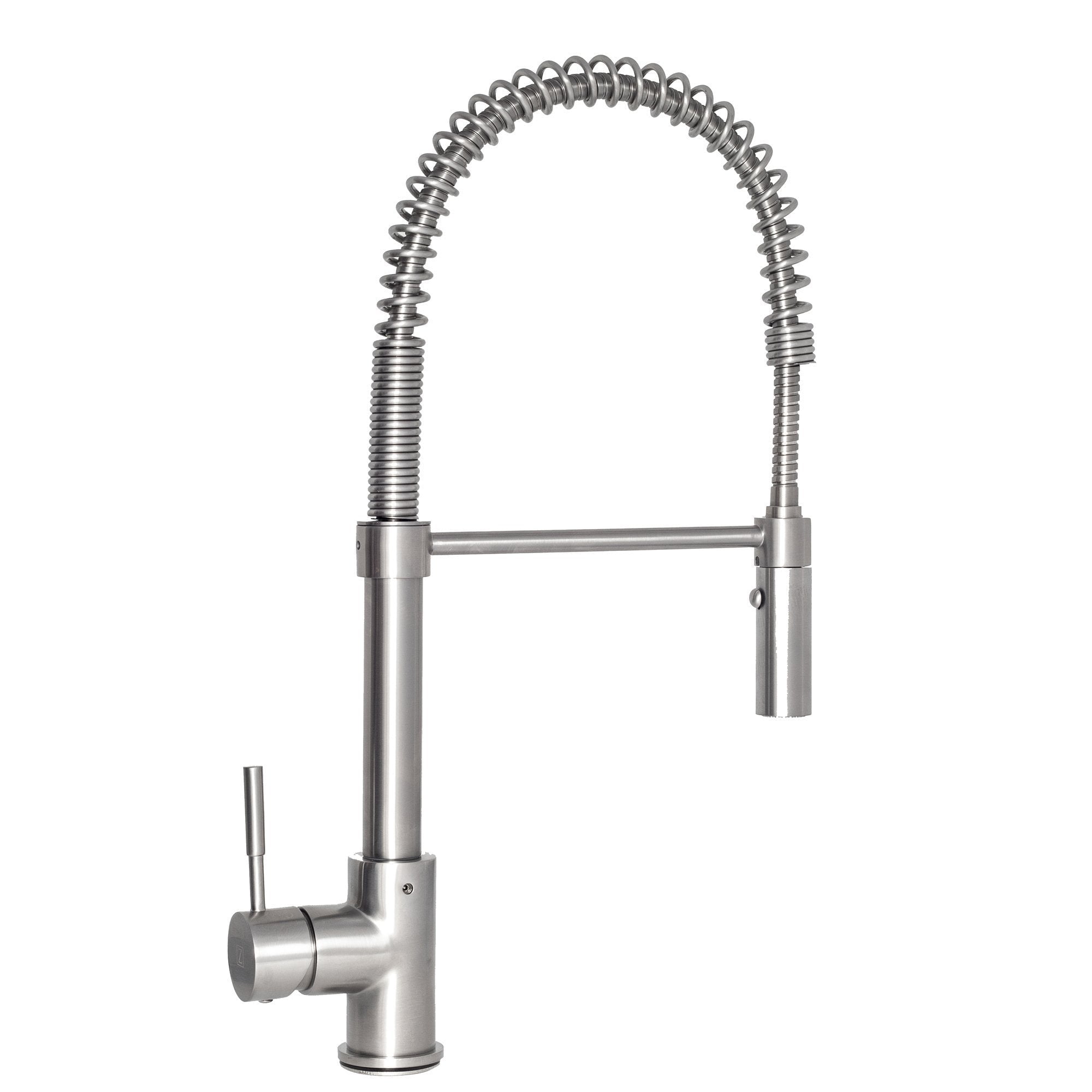 Champagne Bronze Spring-Loaded Kitchen Faucet with Spray Wand