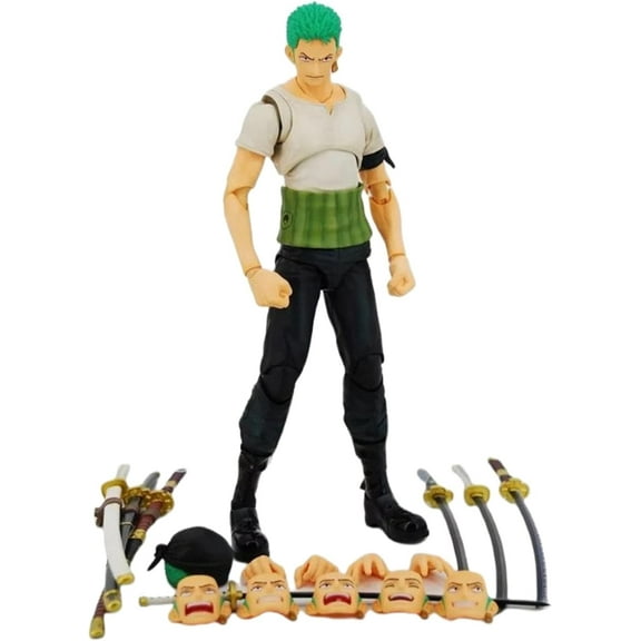 ZLKI Collectible Roronoa Zoro Ii Action Figure, PVC, 7"