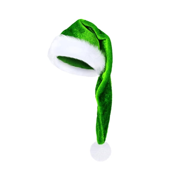 ZLKMQM Super Soft Cozy Extra-Long Christmas Santa Hat for Adults & Kids - Warm & Comfortable Holiday Party Hat with Fluffy Pom-Pom, Christmas Gift & Home Decor