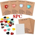 thumbnail image 1 of ZLKMQM Valentines Day Gifts for Boys Girls,8 Pack Exchange Valentines Cards with Heart Shape Gems Valentine Crystals Rock Gift for Boys Girls Toddlers Class Classroom School Party Favor, 1 of 7