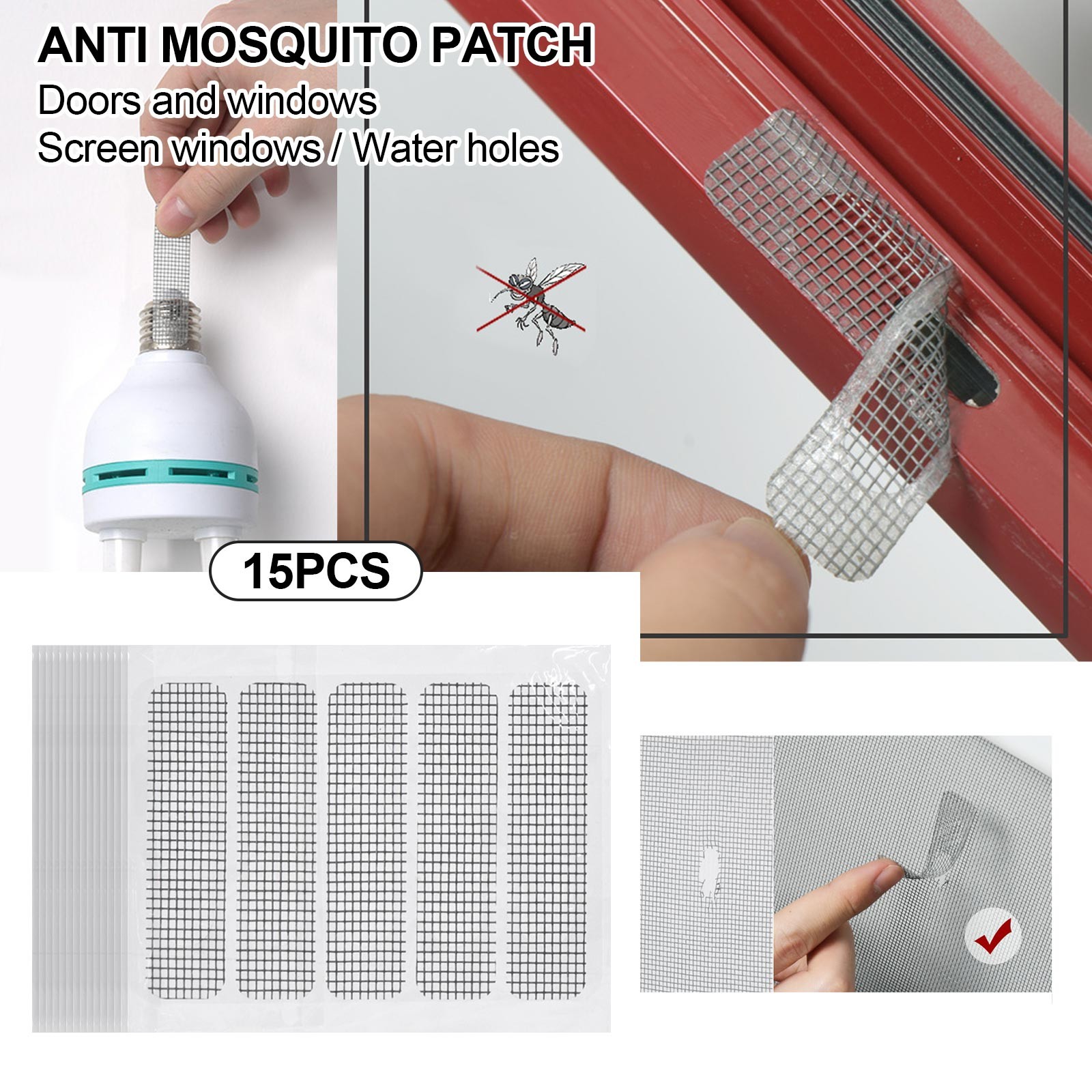 Window Paste Sticker ZLLDECOR Screen Window Screen Door Repair Subsidy Door Curtain Patch ...