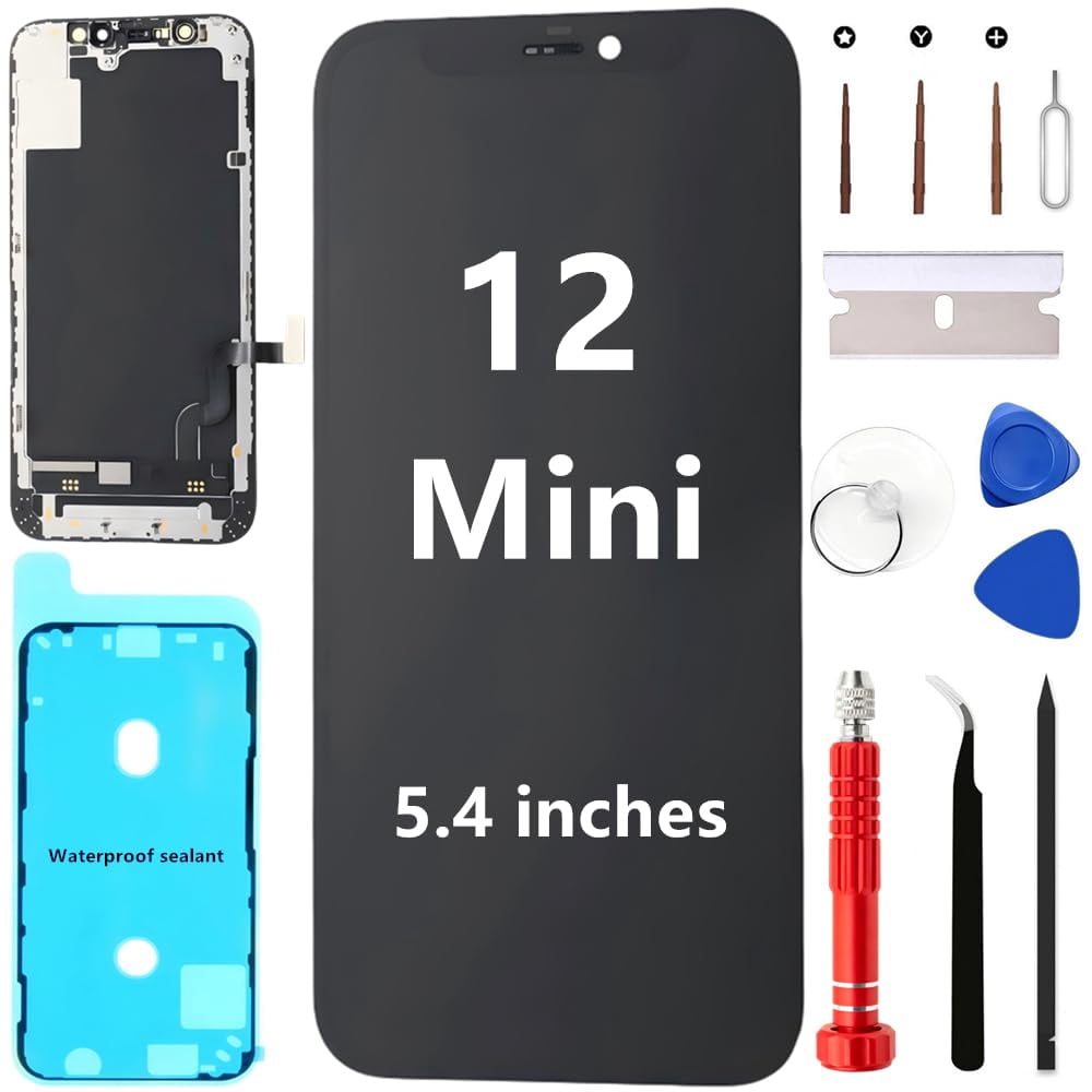 ZLMYJPMLJ for iPhone 12 Mini Screen Replacement Kit 5.4'' Full HD LCD ...