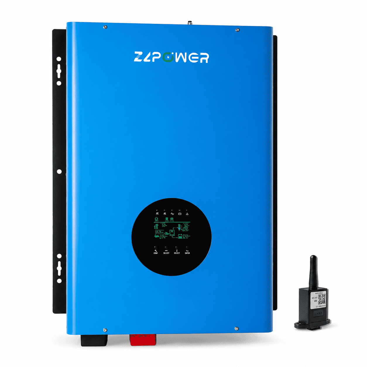 ZLPOWER 8000W 48V Solar Hybrid Inverter Split Phase 120/240V UL1741 Certified, 24000W Peak, Built-in Dual MPPT, WiFi Control