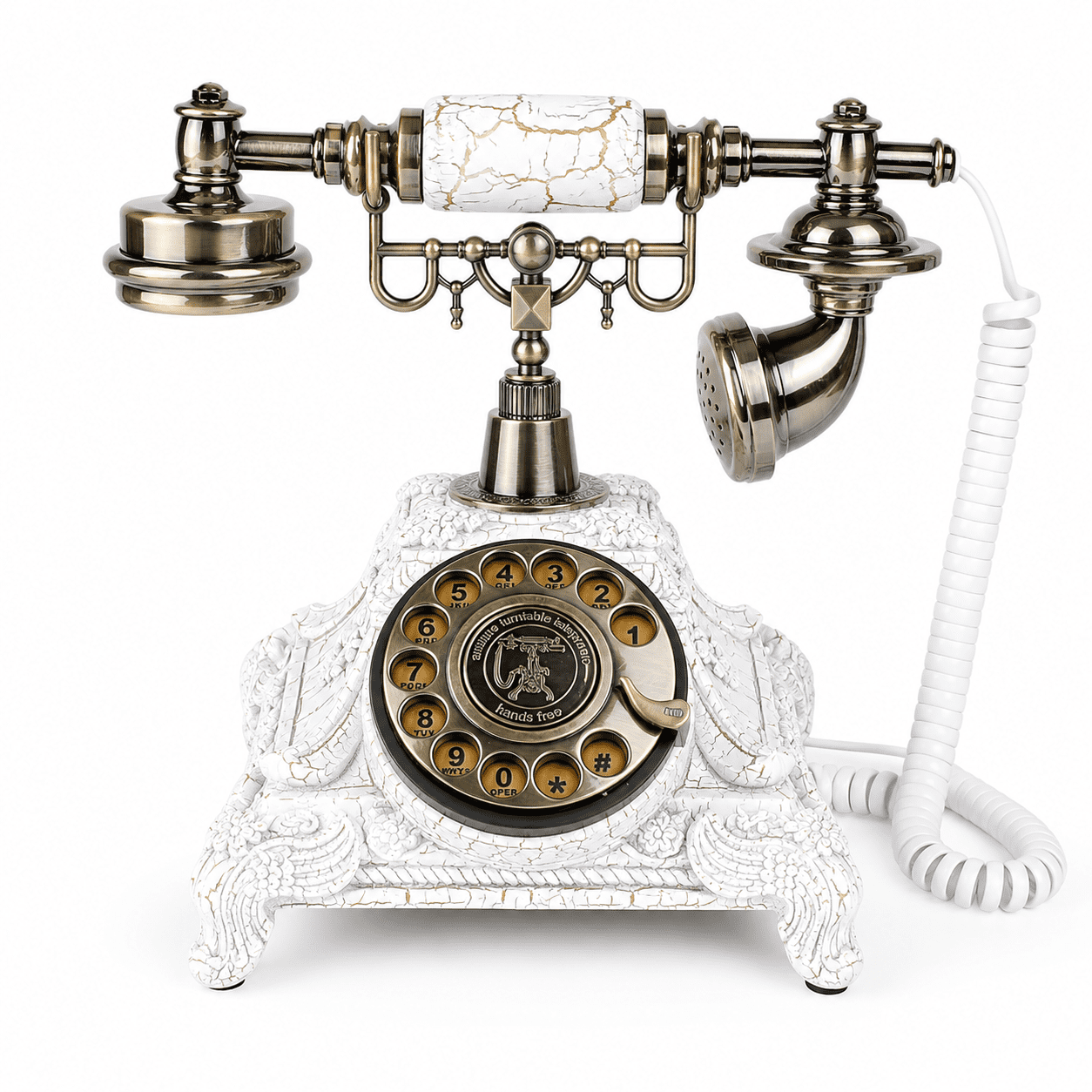 RDYMONKEY Retro Audio Guest Book Phone - Vintage Voice Recorder for Weddings, 8GB Storage, 120H Recording, Party Message Keepsake, USB Audio Souvenir
