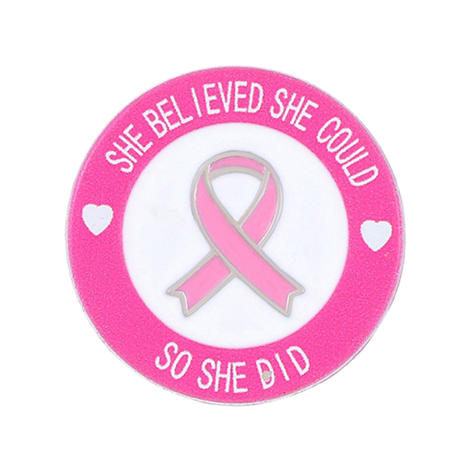 ZLiang 3 Pack Pink Breast Cancer Awareness Pins - Supportive Ribbon ...