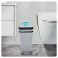 thumbnail image 1 of ZM Bathroom Trash can,Smart Touchless Trash Can,Automatic Motion Sensor Trash Bin with Lid,2.4 Gallon Garbage Can, Kitchen, Bathroom, Office, Bedroom Trash can (Grey), 1 of 13