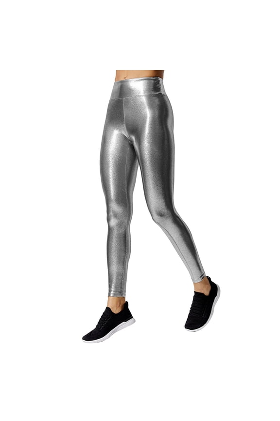 Womens Pants Dressy Casual Stretchy Leather Leggings Sexy High Waisted Tights Yoga Pencil Tight Trousers