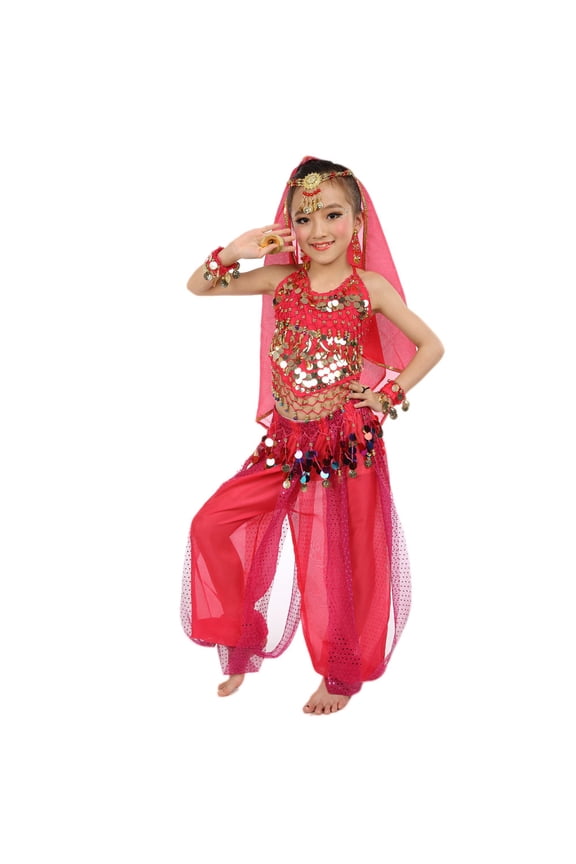 Children Girl Belly Dance Kids Belly Dancing Egypt Dance Cloth Sweats for Teen Girls Little Girl Outfits with Hats