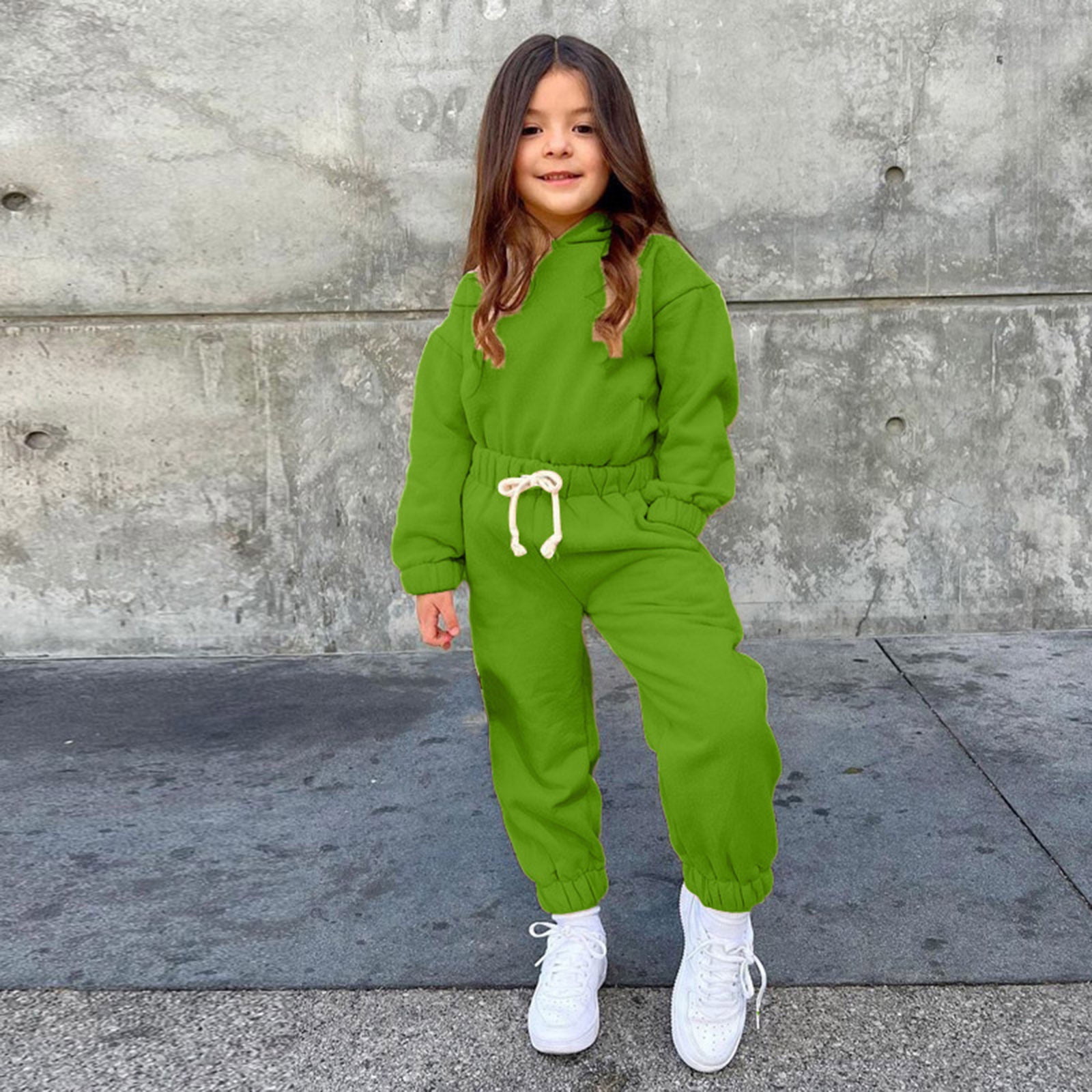 ZMHEGW Fall Outfits For Toddler Kids Baby Girls Boys Autumn Winter Solid Cotton Long Sleeve Tops