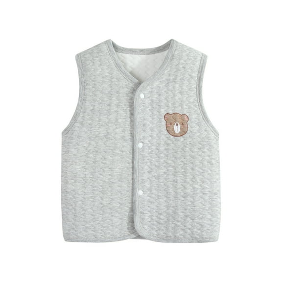 ZMHEGW Kids Toddler Jacket Baby Boys Girls Winter Sleeveless Coat Outwear Warm Coat Vest Fall Outfits 2-3 Years