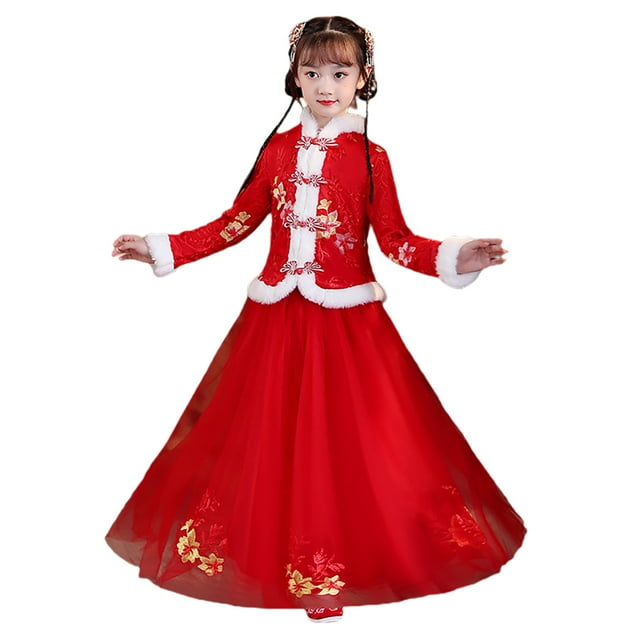 ZMHEGW Outfits for Teens Fairy Hanfu Coat Tops for Chinese Calendar New ...