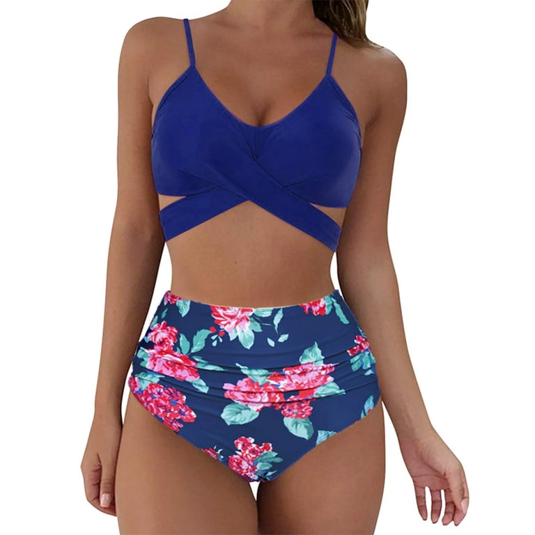ZMHEGW Summer Swimsuits For Teens Holiday Cute Tie Dye Printbikini