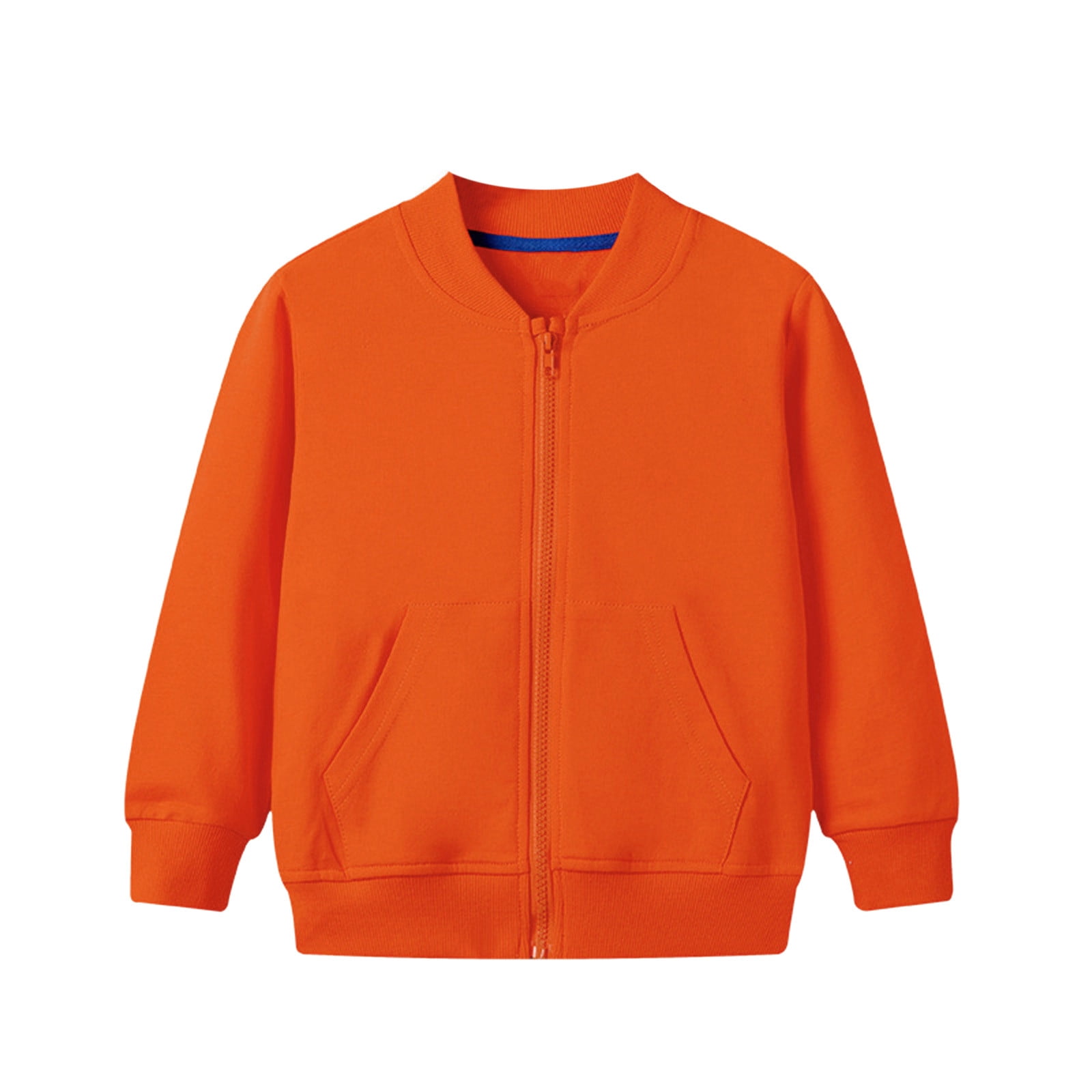 ZMHEGW Toddler Boys Girls Long Sleeve Winter Outwear Jacket Coat Solid Color Pocket Baseball