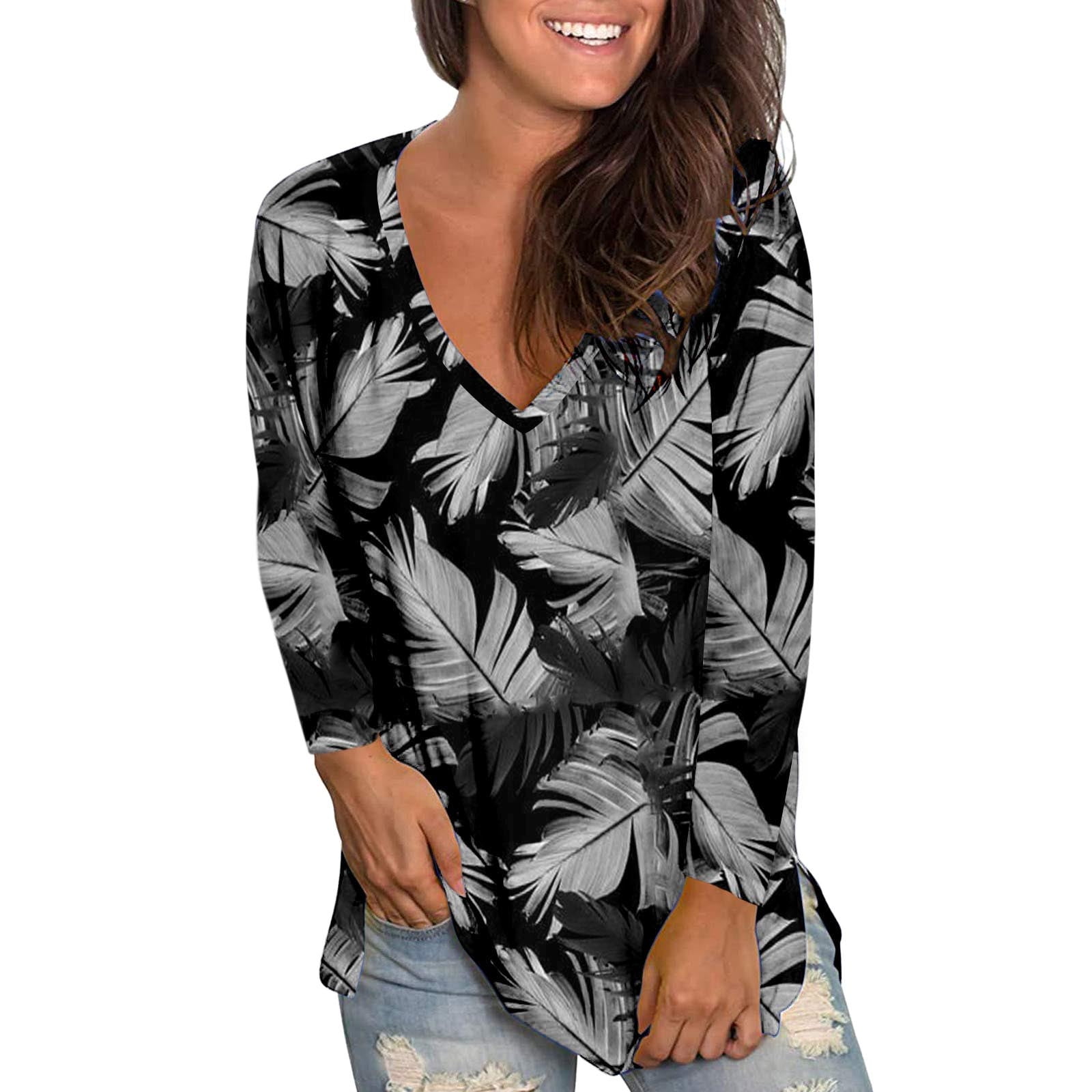 Women's tops Printed Long T-shirt main image 1