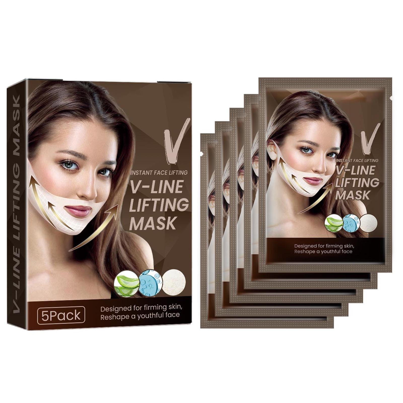 ZMHPKJS Double Chin Reducing V Line Face Lifting Slimming Tape Face
