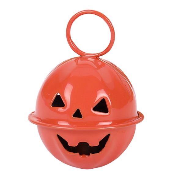 ZMKIAG 1 Inch Halloween Pumpkin Bells with Hanging Hole - Hanging Tree Ornaments in 4 Color for Indoor and Outdoor Seasonal Décor, Multifunctional Festive Party Decoration